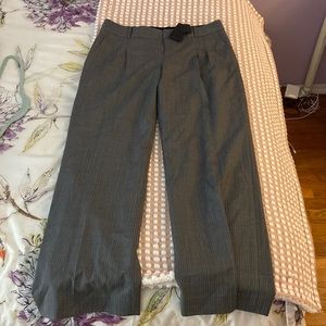 Club Monaco gray slacks, low rise & wide leg